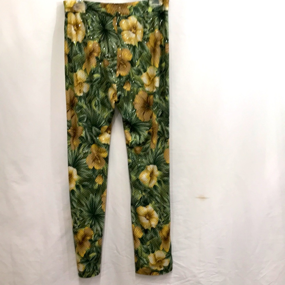 Cache Vintage Sequined Pants With Hibiscus Design… - image 4
